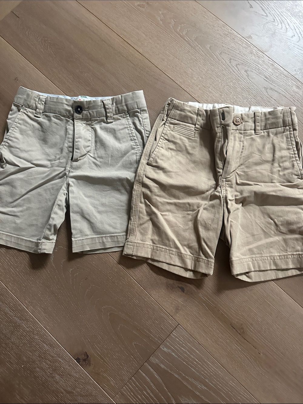 Jcrew and mini Boden boys Classic Khaki Shorts - Neutral Beige